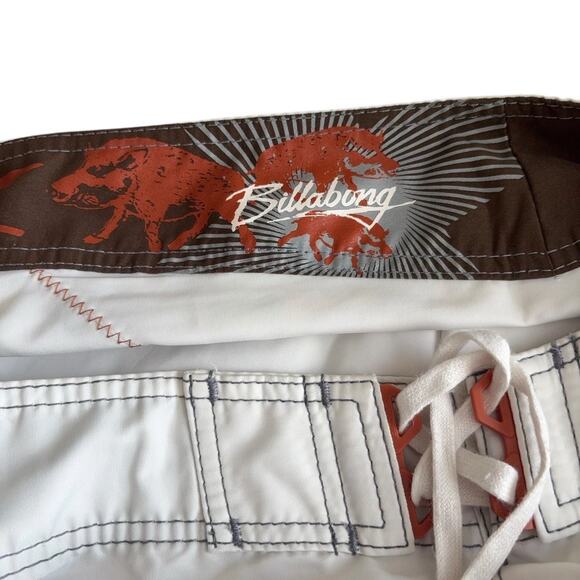 VTG Billabong Shane Dorian Board Shorts Men's Size 38 Y2K Signature Swim Trunks - Picture 5 of 7
